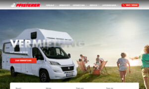 Screenshot Pfisterer Webseite - WordPress Webdesign