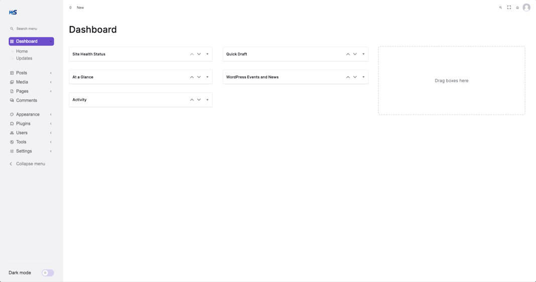 WordPress Dashboard