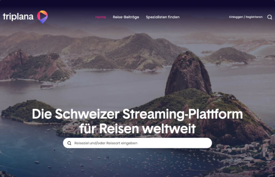Screenshot Triplana Webseite - WordPress Webdesign